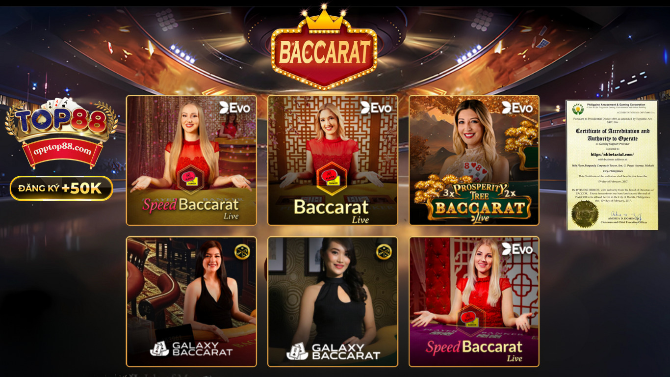 Game bài Baccarat trực tuyến top88 là gì? Game bài Baccarat trực tuyến top88 là gì?