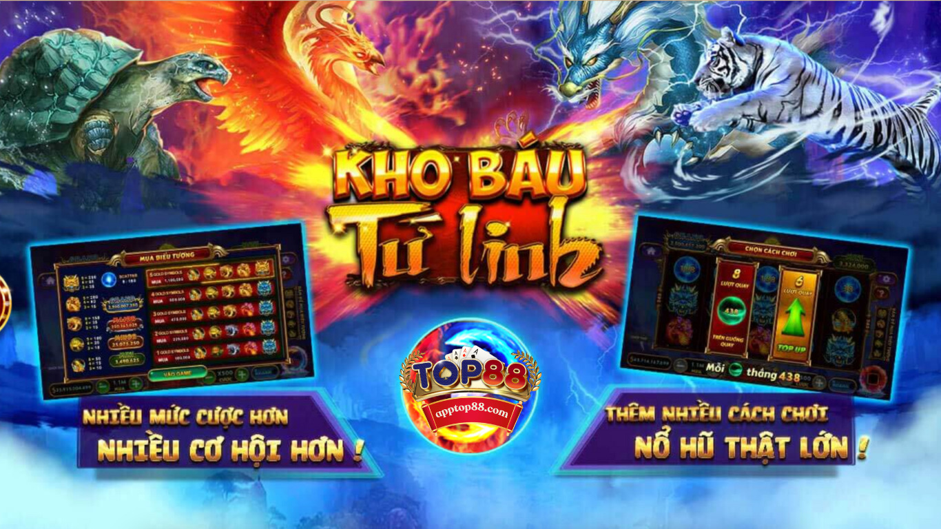 Kho báu tứ linh Top88