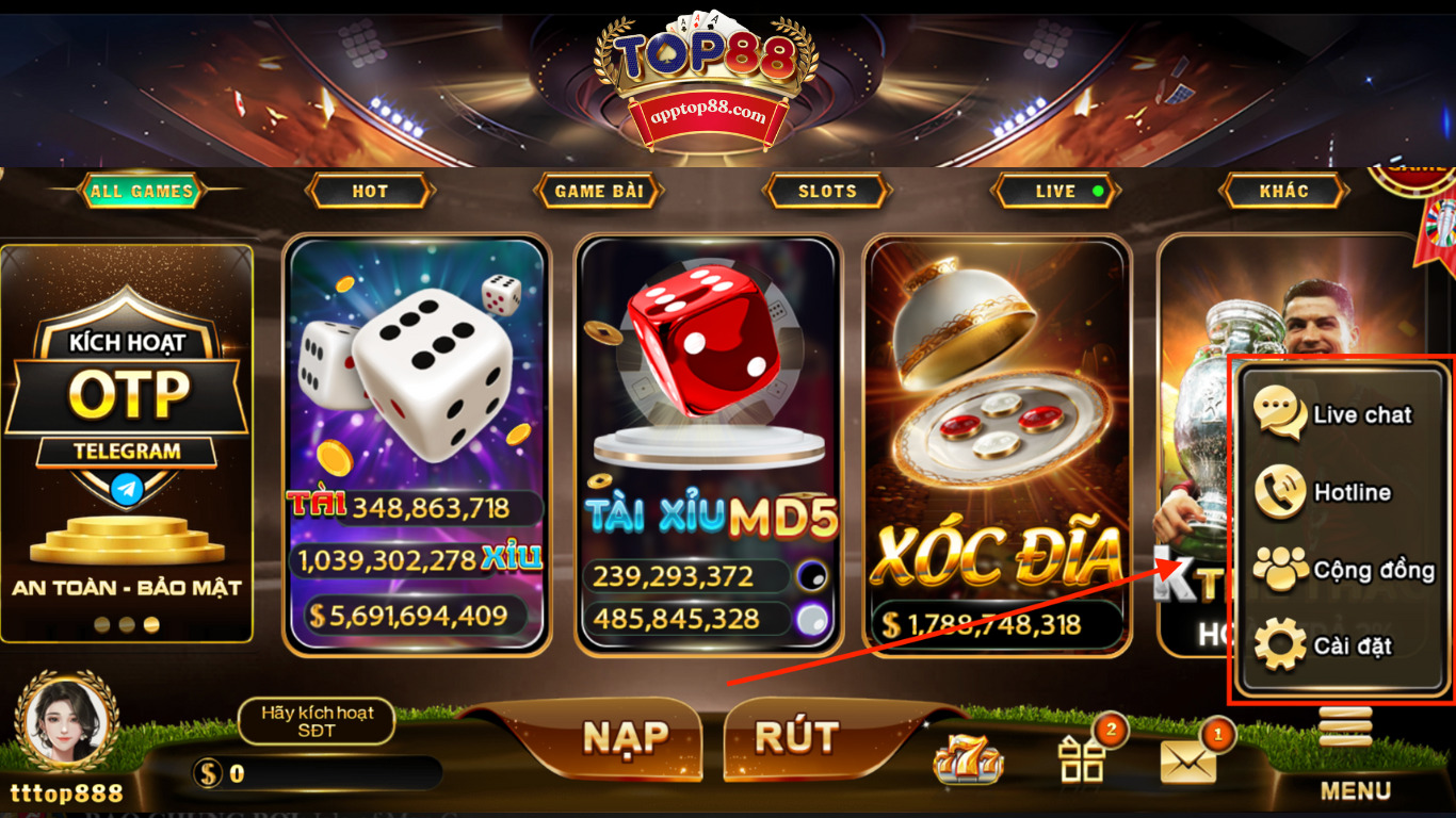 Giới thiệu về phương thức liên hệ Top88