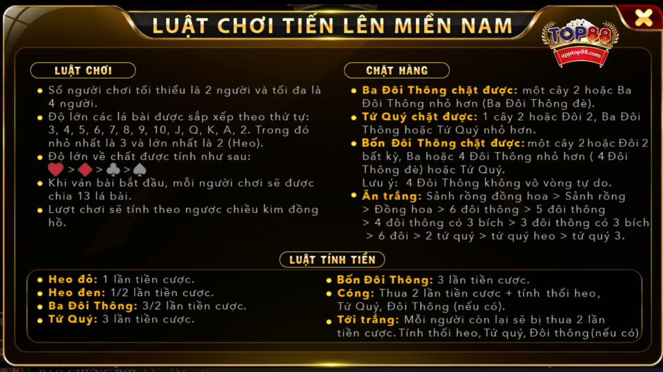 Luật chơi lên miền Nam