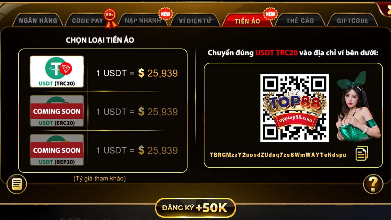 Quy trình nạp tiền tại cổng game