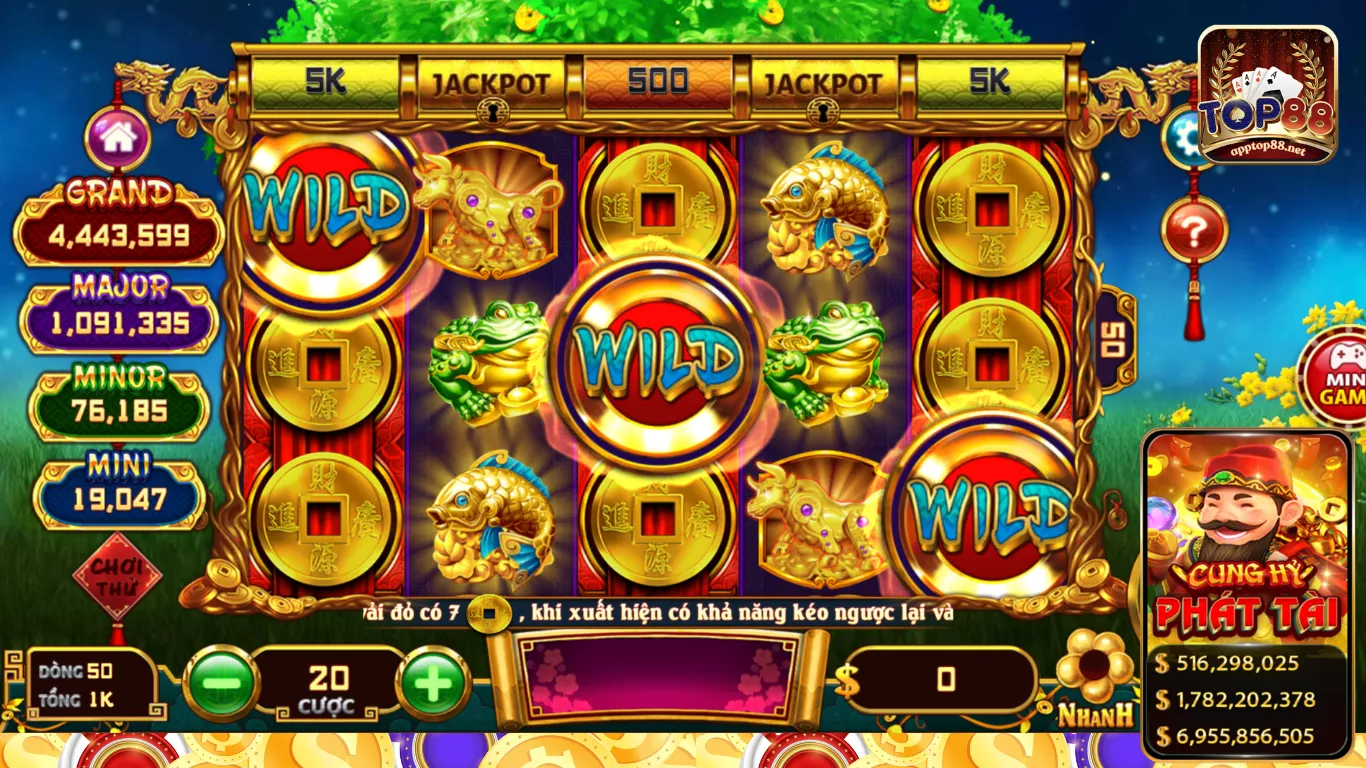 Tại sao nên tham gia chơi Game Slot Cung Hỷ Phát Tài tại Top88
